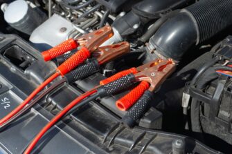 jumpstarting car